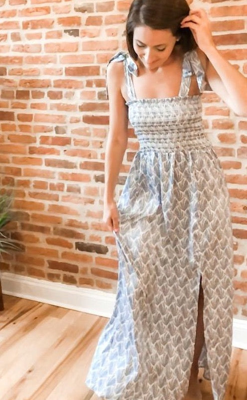 Ashley Smocked Maxi Dress Ashley Smocked Maxi Dress